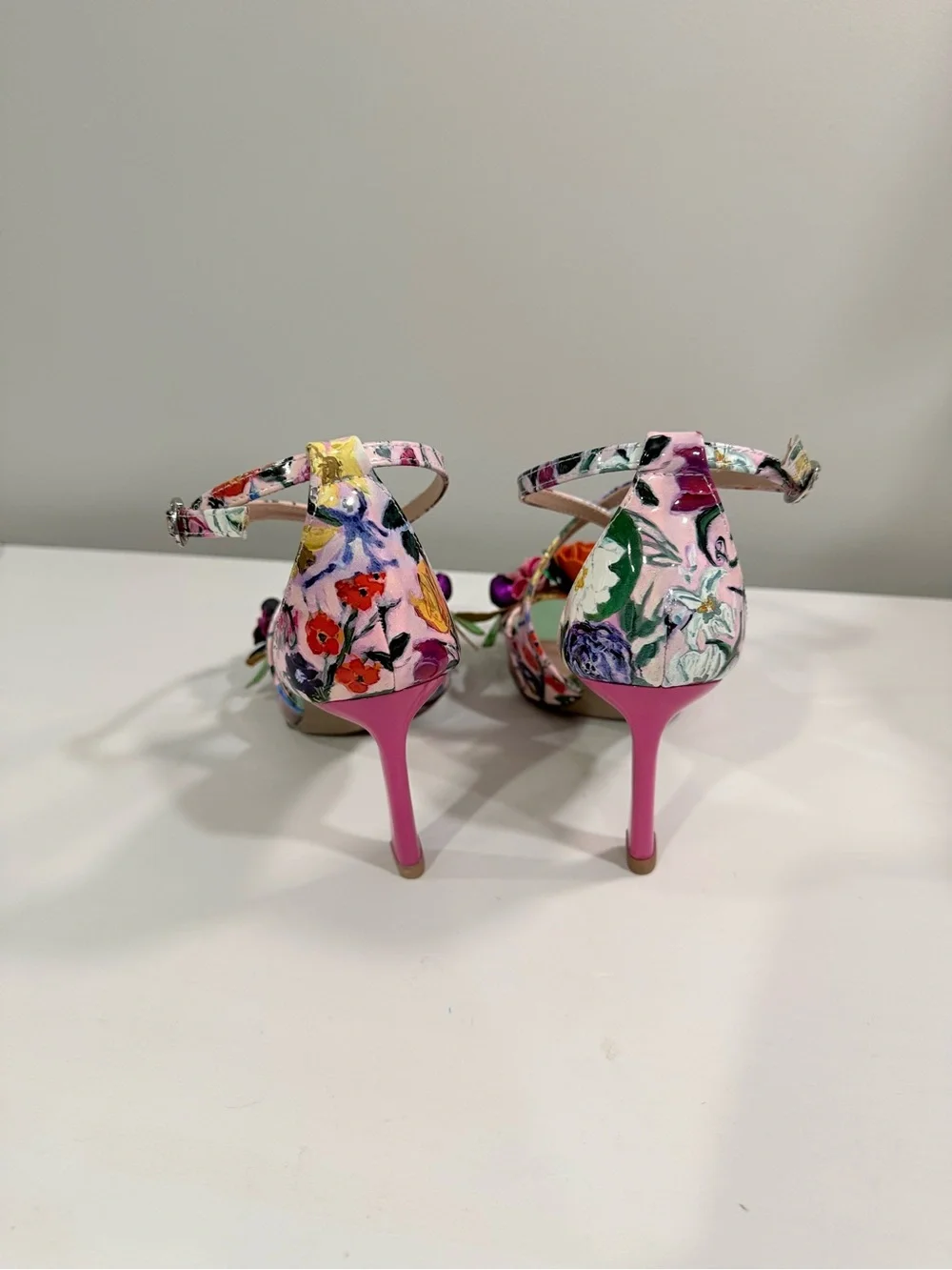 Betsy Johnson - Mikah Floral Multi-Color Strappy High-Heel Sandals for Women - Picture 3 of 6